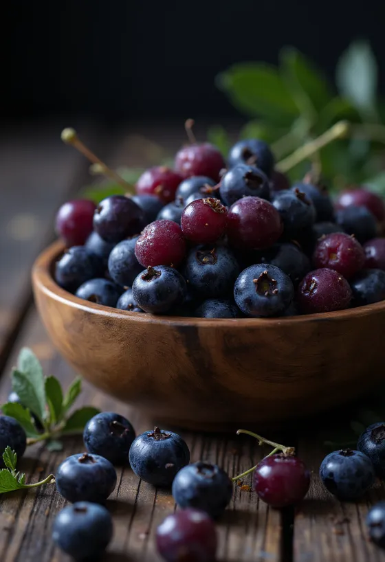 Fructe de Aronia (scoruș negru) proaspete