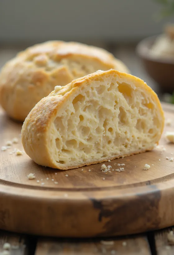 Drojdie proaspătă și uscată în bol mic și pe tocător, fundal deschis