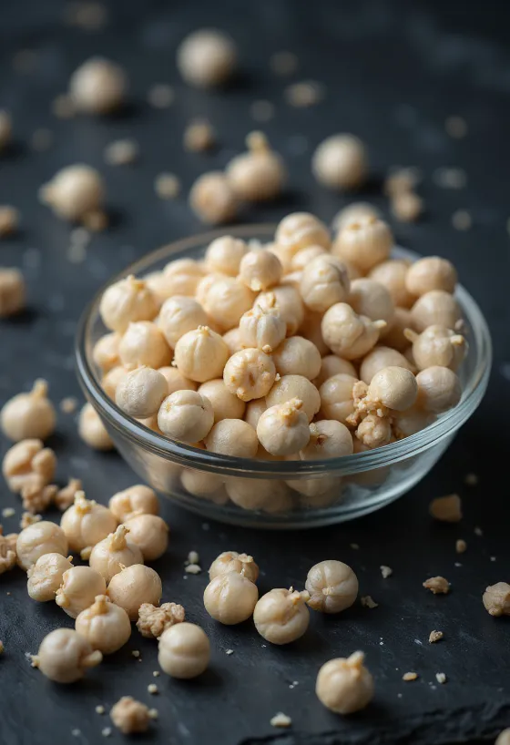 Piper alb boabe în bol de lemn pe suprafață deschisă