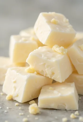 Unt de cacao ca ingredient: bucăți, ras și topit într-un cadru de bucătărie