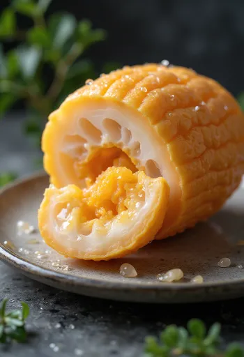 Tuberculi de Mashua de diverse culori, textură naturală