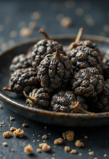 Spice de piper lung (Piper longum) pe un blat de lemn