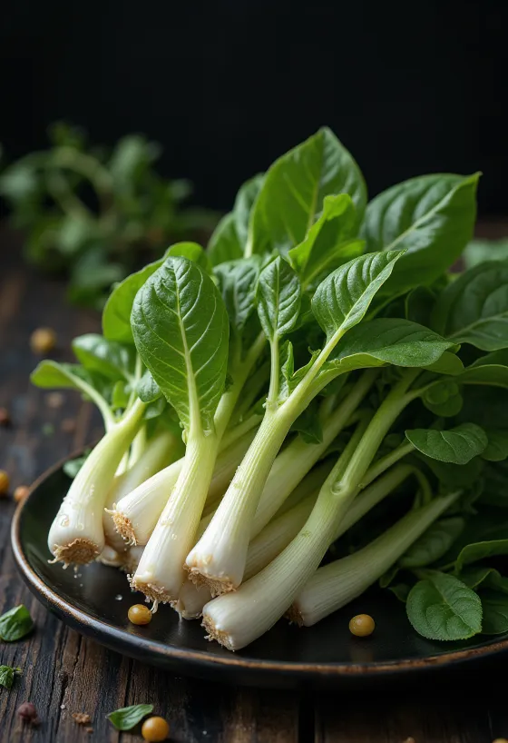 Lăstari proaspeți de floarea-soarelui pe farfurie