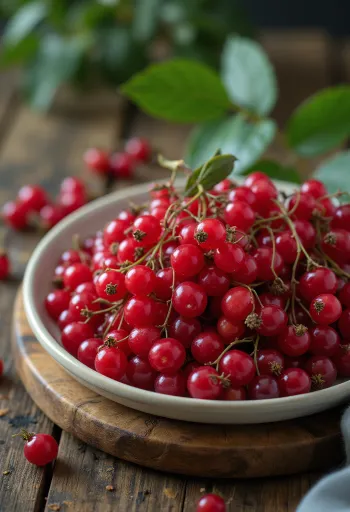 Fructe de soc roșu, culoare roșie vibrantă și suprafață ușor lucioasă