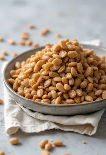 Boabe de hrișcă prăjită (Kasha) cu nuanțe maronii