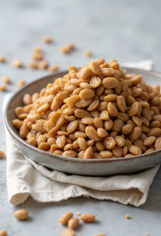 Boabe de hrișcă prăjită (Kasha) cu nuanțe maronii