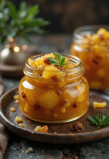 Chutney de ananas dulce-acrișor servit
