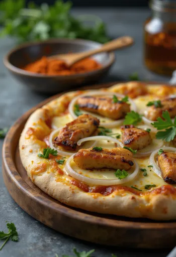 Pizza Ghanaian Style servită