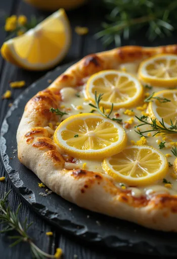 Pizza al Limone cu arome de lămâie