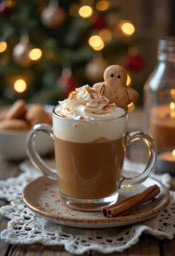 Cidru cu aromă de turtă dulce servit în pahar