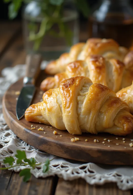 Cornish pasty cu aluat foitaj, umplutură bogată de vită, culoare auriu crocant