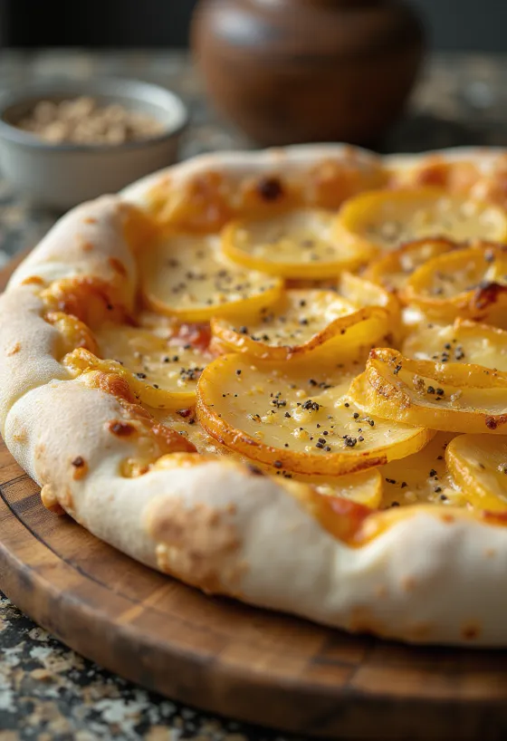 Pizza al Patate cu cartofi și brânză