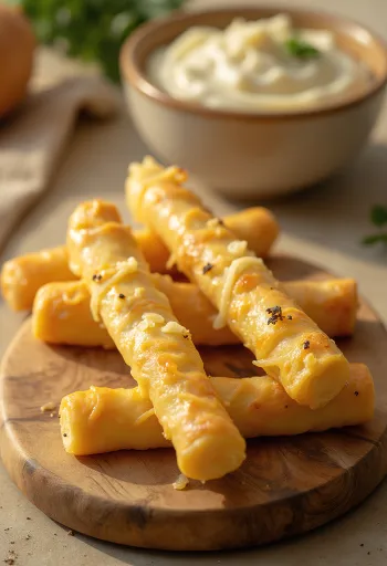 Saleuri crocante cu cașcaval coapte auriu, presărate bogat cu cașcaval ras