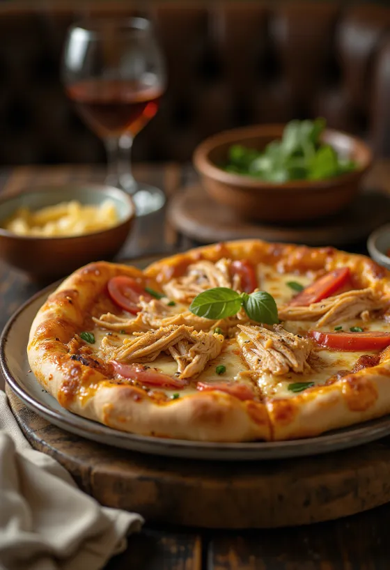 Pizza Nigérienne servită