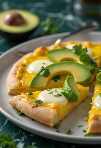 Pizza Peruana servită