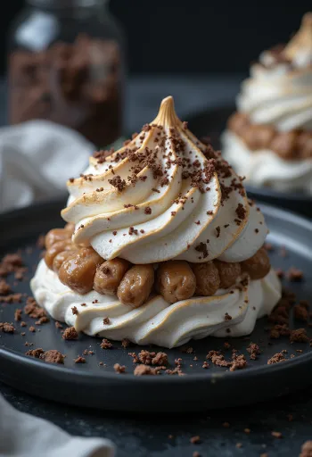 Bezele albe umplute cu cremă de castane