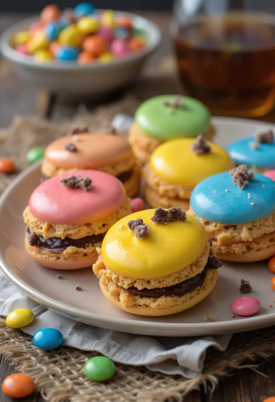 Macarons cu M&M’s