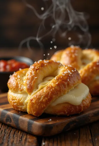 Covrigi cu Mozzarella proaspăt copți