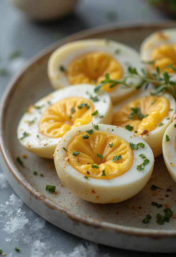 Vinete coapte cu usturoi servite