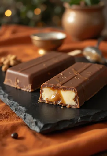 Baton de înghețată Mars pe băț cu secțiune de caramel