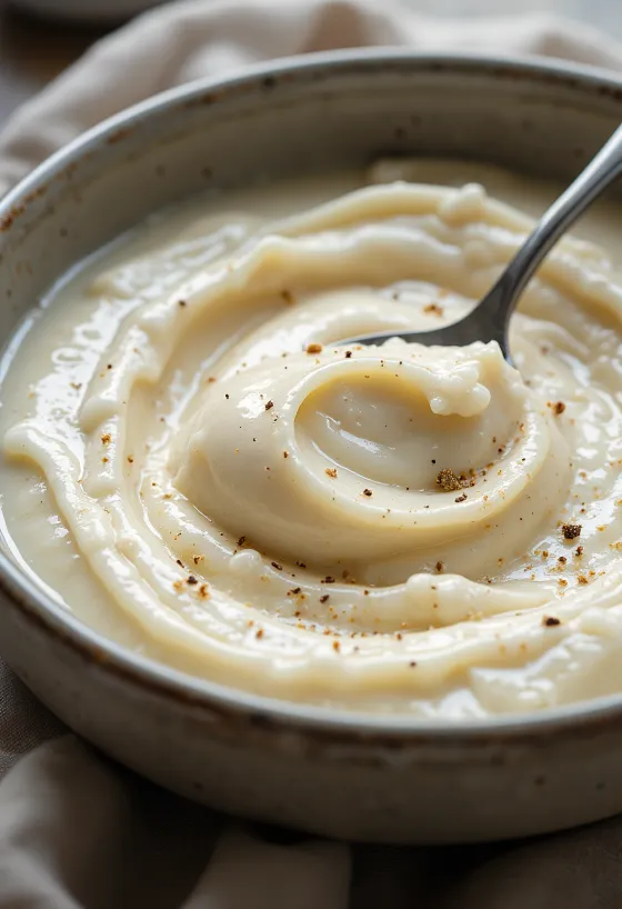 Supă cremă de țelină cu cimbrișor în bol