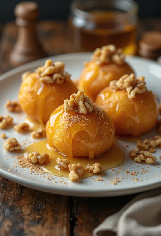 Loukoumades servit