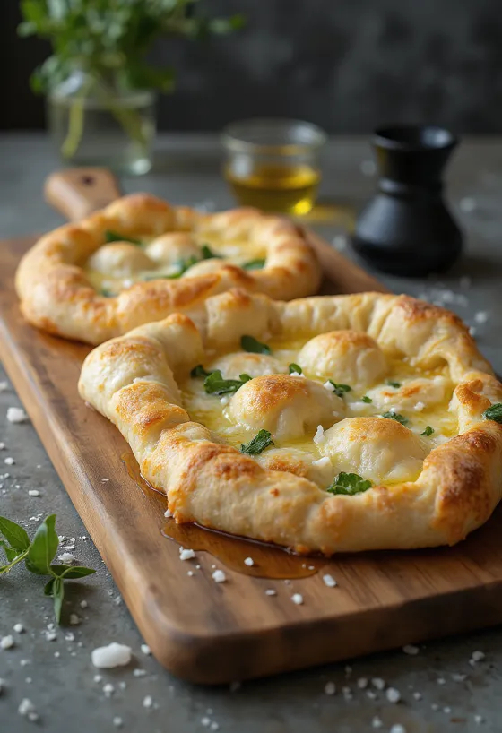 Pizza Bianca Romana presărată cu rozmarin și sare