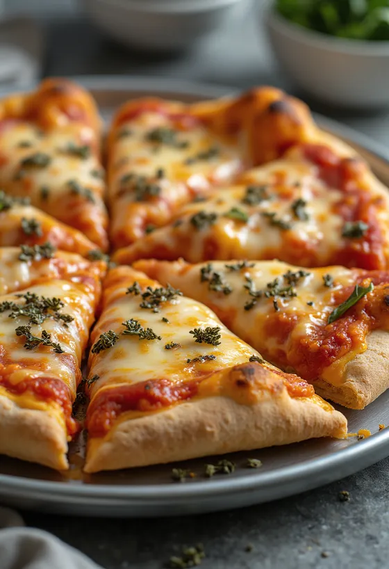 St. Louis Style Pizza cu blat subțire și brânză Provel