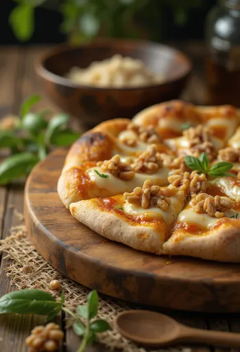Pizza alle Noci cu nuci și brânză