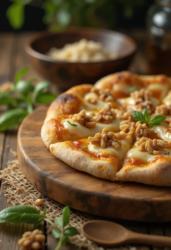 Pizza alle Noci cu nuci și brânză