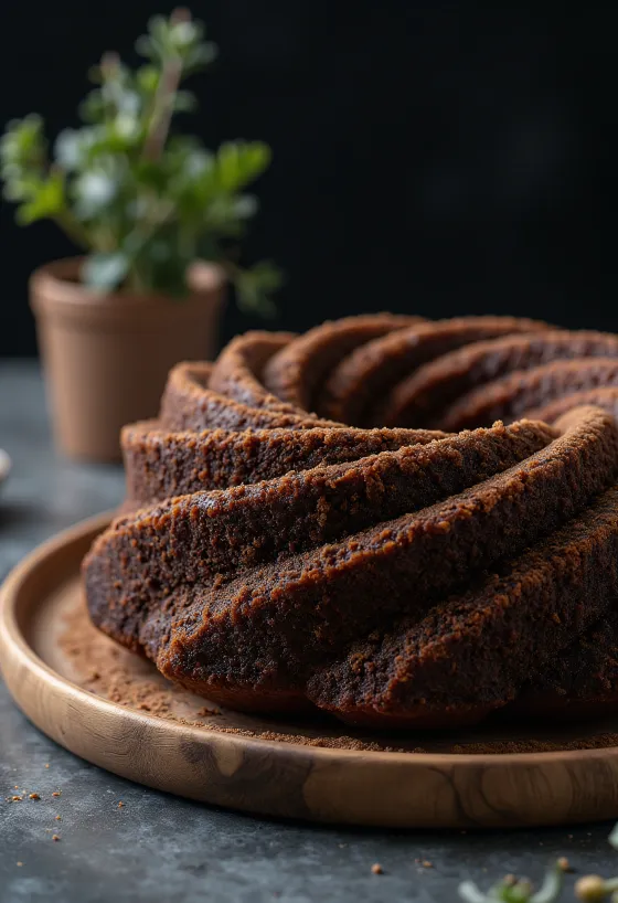 Guguluf cu cacao servit