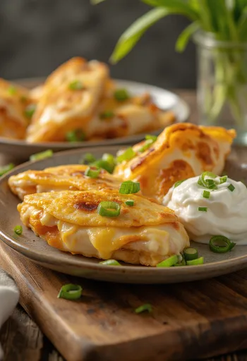 Quesadilla cu smântână și coriandru