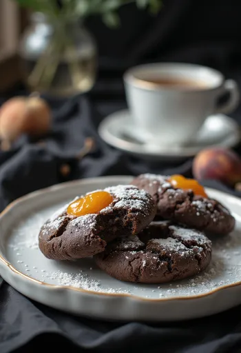 Linzer cu cacao servit