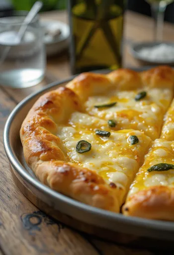 Pizza all’Olio cu ulei de măsline extravirgin și plante aromatice proaspete