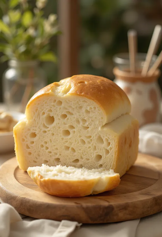 Pâine cu lapte japoneză proaspăt coaptă