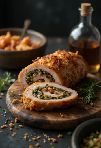 Sardinian Porchetta, carne de porc tradițională italiană cu piele crocantă