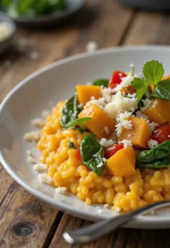 Risotto de dovleac cu legume