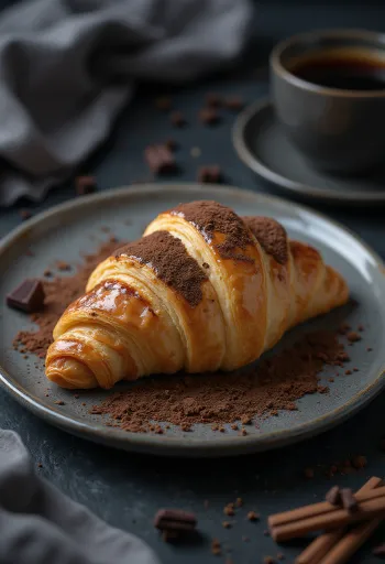 Croissant Tiramisu servit