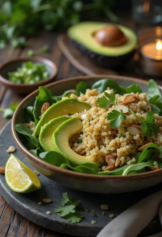 Bol Buddha cu quinoa, avocado și lime
