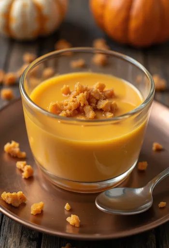 Panna cotta cu dovleac la pahar