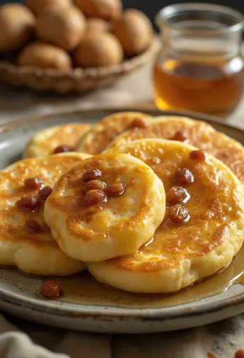 Chebab, clătite din Emirate, stivuite pe o farfurie