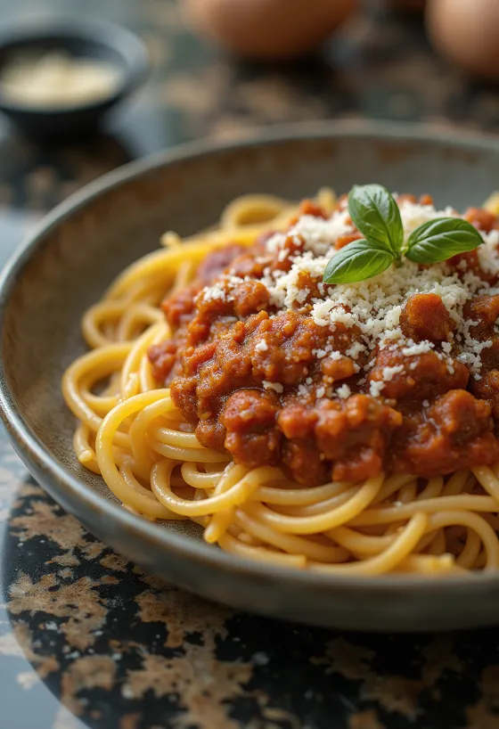 Spaghete Bolognese, paste clasice italiene cu sos de carne și roșii