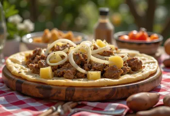 Beshbarmak cu condimente, supă bogată de carne cu tăieței și mirodenii proaspete