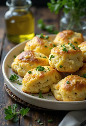 Pogăcele cu coriandru servite