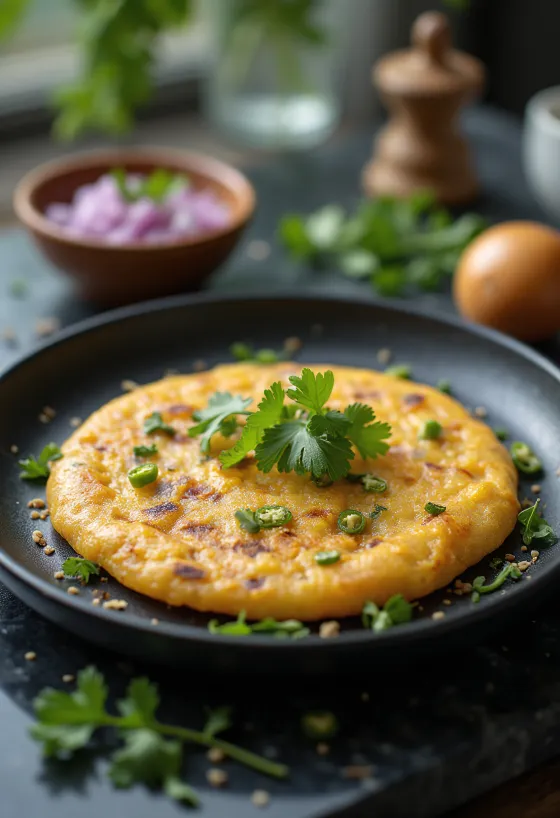 Rava Chilla, servită cu legume și iaurt