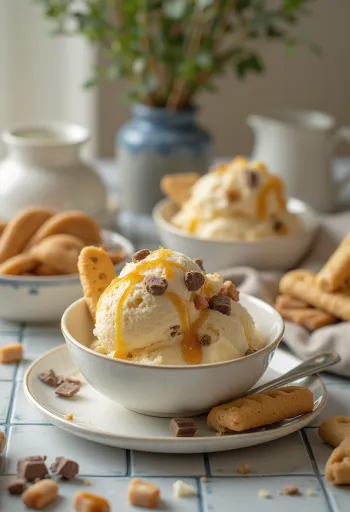 Twix Ice Cream înghețată servită