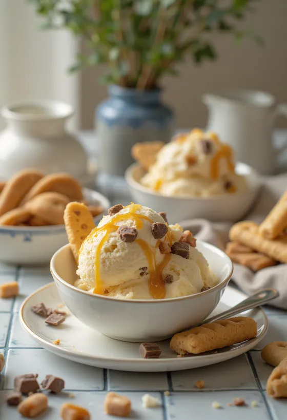 Twix Ice Cream înghețată servită