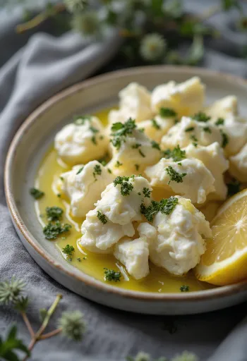 Kurut cu mărar uscat, servit cu pătrunjel proaspăt