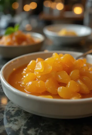 Sos de portocale cu ghimbir servit