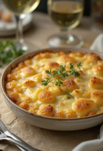 Bacalhau com natas mâncare portugheză de cod la cuptor